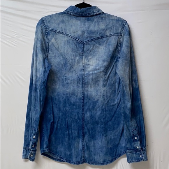 Life in Progress acid wash denim shirt - Picture 4 of 7